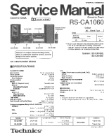 Technics - RSCA-1060 - Service manual 